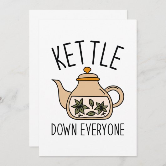 Kettle Down Iedereen Bedankkaart (Voorkant / Achterkant)