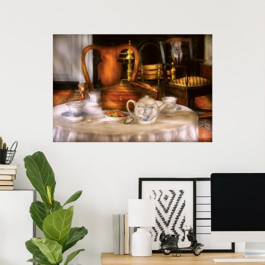 Kettle - Heb wat thee - Chinese theeset Poster (Thuiskantoor)