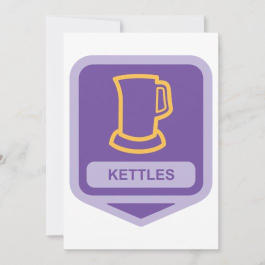 Kettle-pictogram Kaart (Voorkant)