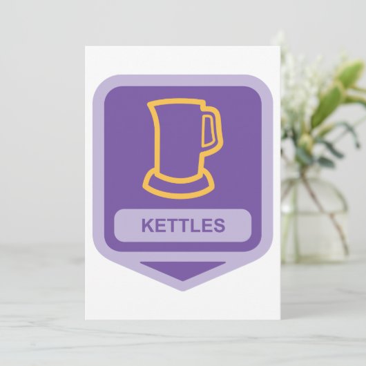 Kettle-pictogram Kaart (Staand voorkant)