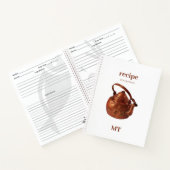  Kettle Recipe Cookbook Minimale Monogram Notitieboek (Binnen)