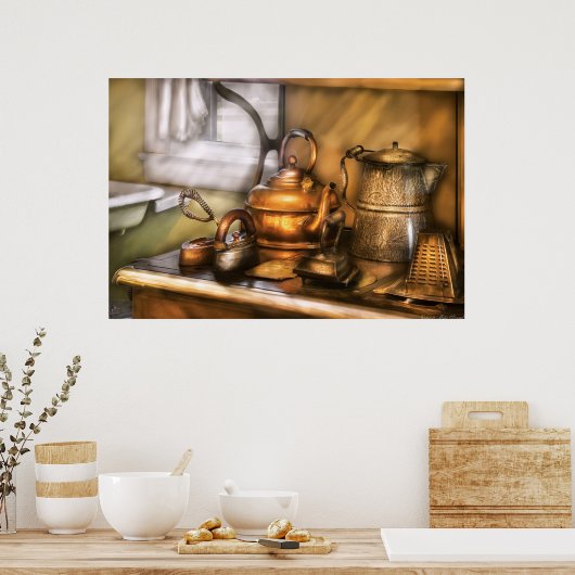 Kettle - Tea pots en Irons Poster (Keuken)