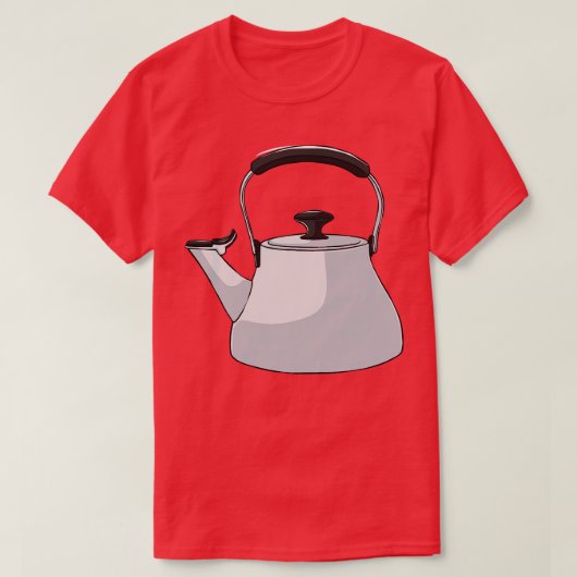 Kettle Thee Koffie Cafeïne Drank T-shirt (Design voorkant)