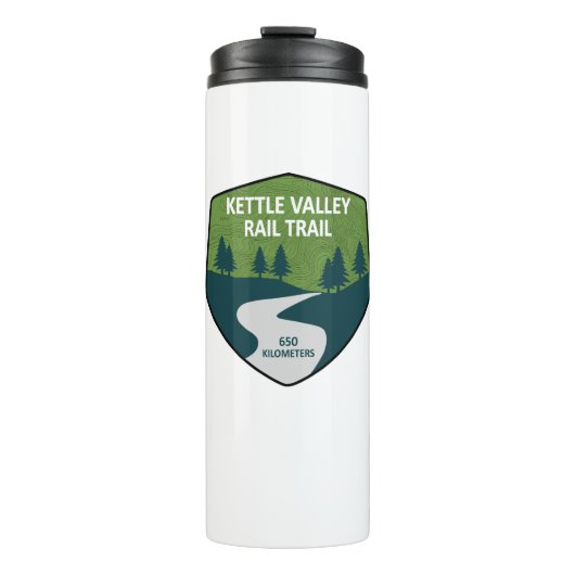 Kettle Valley Rail Trail Brits-Columbia Thermosbeker (Voorkant)