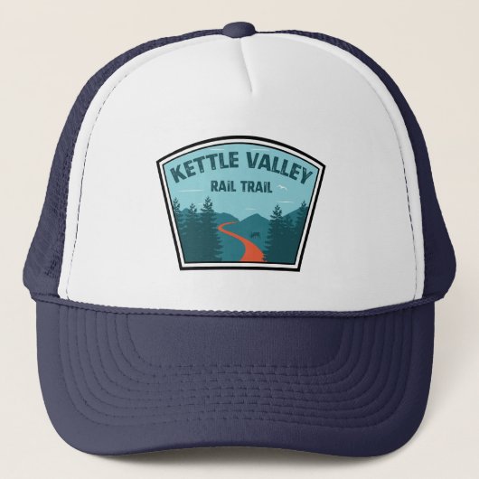 Kettle Valley Rail Trail Brits-Columbia Trucker Pet (Voorkant)