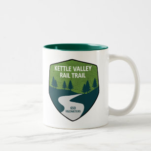 Kettle Valley Rail Trail Brits-Columbia Tweekleurige Koffiemok