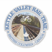 Kettle Valley Rail Trail (fietsen c) Sticker (Voorkant)