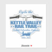 Kettle Valley Rail Trail (H2) Sticker (Vel)