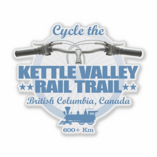 Kettle Valley Rail Trail (H2) Sticker (Voorkant)