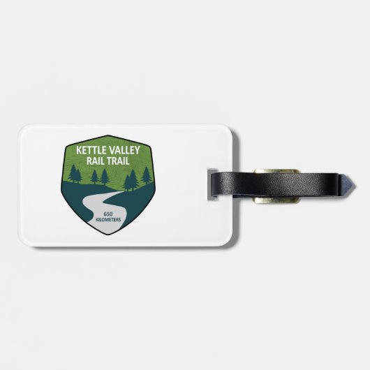 Kettle Valley Rail Trail Verenigd Koninkrijk Bagagelabel (Achterkant horizontaal)