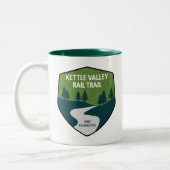 Kettle Valley Rail Trail Verenigd Koninkrijk Tweekleurige Koffiemok (Links)