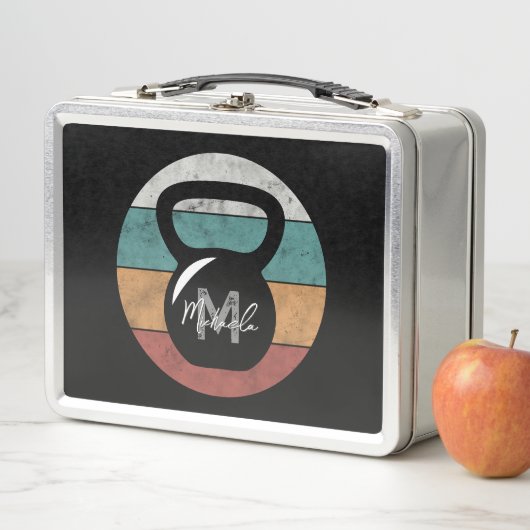  kettlebell aangepast monogram initiaal (In situ)