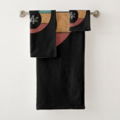 kettlebell aangepast monogram initiaal bad handdoek (Insitu)