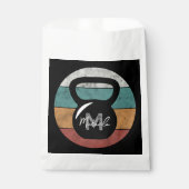 kettlebell aangepast monogram initiaal bedankzakje (Voorkant)