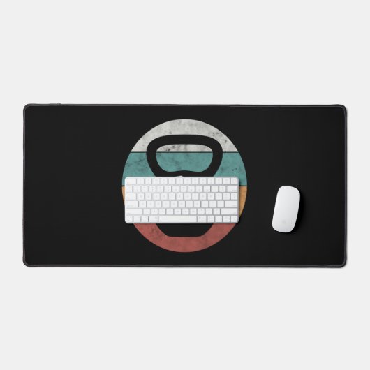  kettlebell aangepast monogram initiaal bureaumat (Keyboard & Muis)