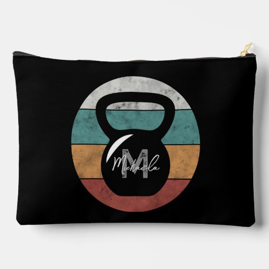 kettlebell aangepast monogram initiaal etui (Achterkant)