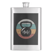  kettlebell aangepast monogram initiaal flacon (Voorkant)