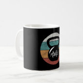 kettlebell aangepast monogram initiaal koffiemok (Voorkant links)