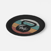  kettlebell aangepast monogram initiaal papieren bordje (Gekanteld)