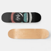  kettlebell aangepast monogram initiaal persoonlijk skateboard (Horizontaal)
