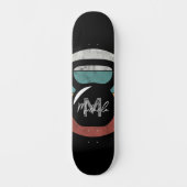 kettlebell aangepast monogram initiaal persoonlijk skateboard (Voorkant)