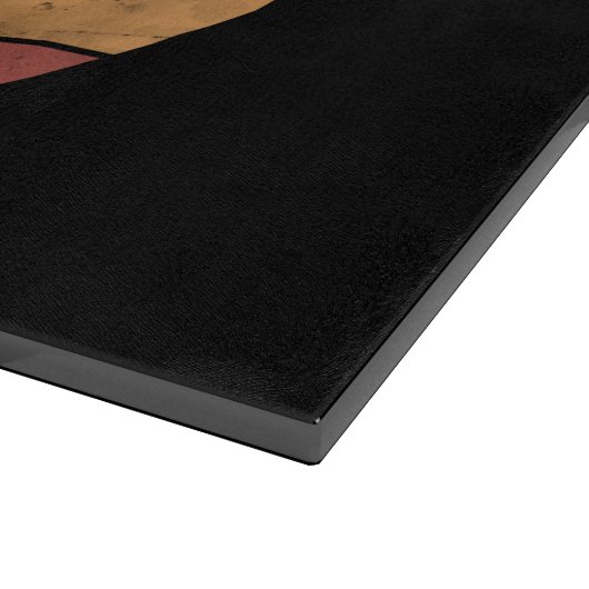  kettlebell aangepast monogram initiaal snijplank (Hoek)