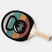  kettlebell aangepast monogram initiaal tafeltennisbatje (Zijkant)