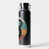  kettlebell aangepast monogram initiaal waterfles (Achterkant)