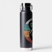  kettlebell aangepast monogram initiaal waterfles (Voorkant)