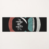  kettlebell aangepast monogram initiaal yogamat (Achterkant (horizontaal))
