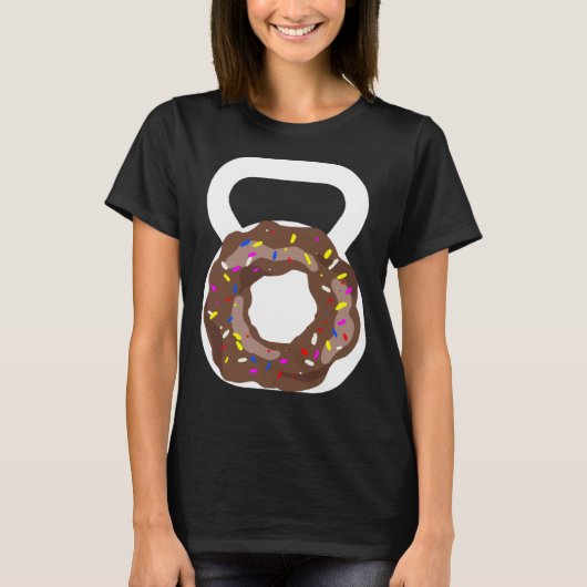 Kettlebell Donut  Donut Kettebell workout T-shirt (Voorkant)