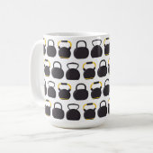 Kettlebell Fitness Mug Koffiemok (Voorkant links)