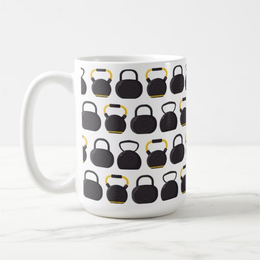 Kettlebell Fitness Mug Koffiemok (Links)