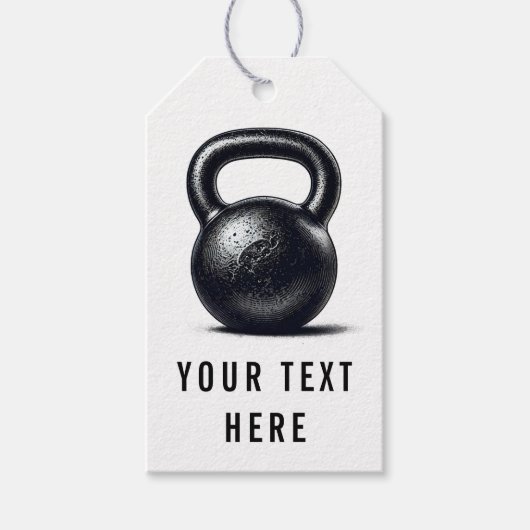 Kettlebell Fitness Persoonlijke training Cadeaulabel (Voorkant)
