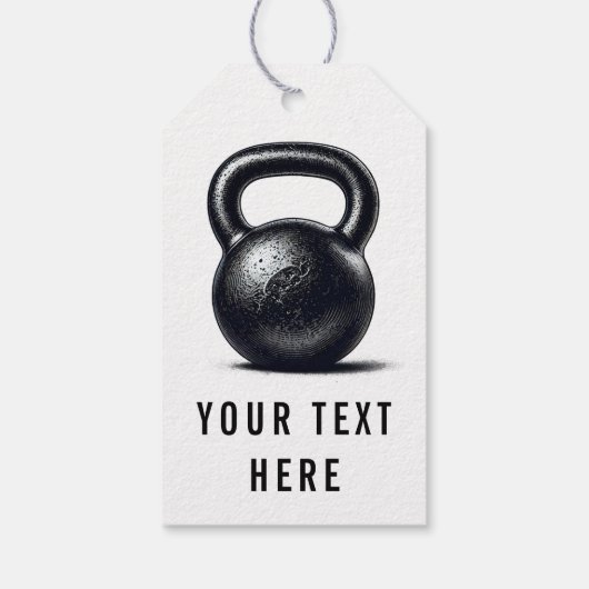 Kettlebell Fitness Persoonlijke training Cadeaulabel (Achterkant)