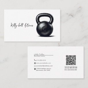 Kettlebell Fitness Persoonlijke Training Visitekaartje