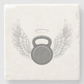 Kettlebell Heaven Stenen Onderzetter (Voorkant)