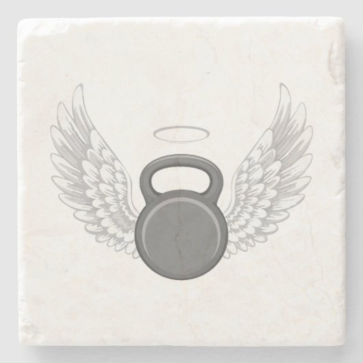 Kettlebell Heaven Stenen Onderzetter (Voorkant)