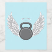 Kettlebell Heaven Wijn Etiket (Enkel label)