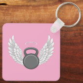 Kettlebell Hemel Sleutelhanger (Achterkant)