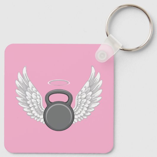Kettlebell Hemel Sleutelhanger (Achterkant)