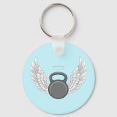 Kettlebell Hemel Sleutelhanger (Voorkant)