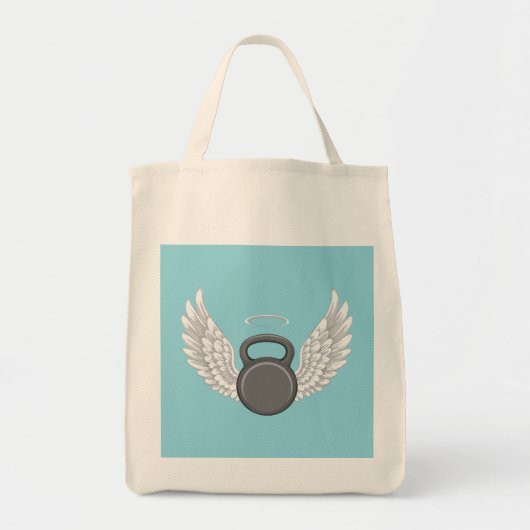 Kettlebell Hemel Tote Bag (Voorkant)