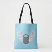 Kettlebell Hemel Tote Bag (Voorkant)