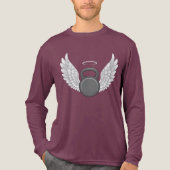 Kettlebell Hemel Tri-Blend Shirt (Voorkant volledig)