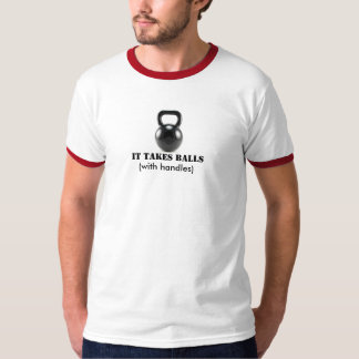 kettlebell, het neemt Kogels, (met handvatten) T-shirt