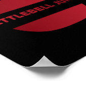 Kettlebell Junkie Fitness Museum Workout Poster (Hoek)