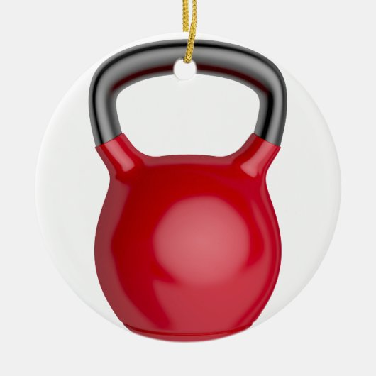 Kettlebell Keramisch Ornament (Voorkant)