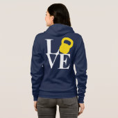 Kettlebell Love Hoodie (Achterkant volledig)