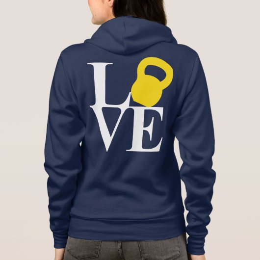 Kettlebell Love Hoodie (Achterkant)